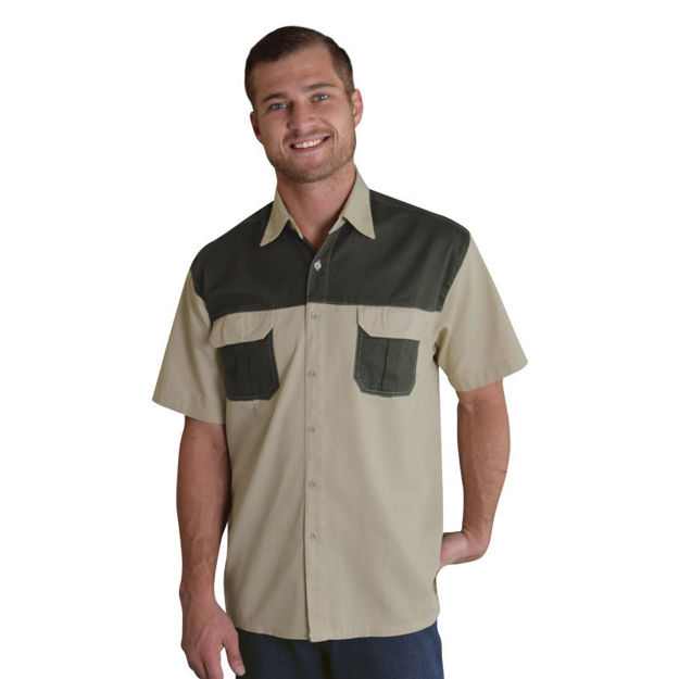 Picture of Heavy Duty Two-tone Bush Shirt