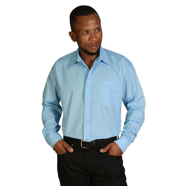 Picture of Mens Classic Woven Shirt - Long Sleeve