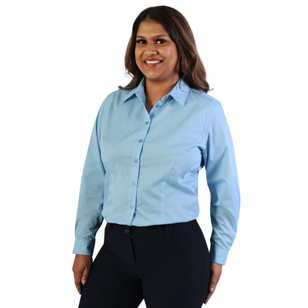 Picture of Ladies Classic Woven Shirt - Long Sleeve